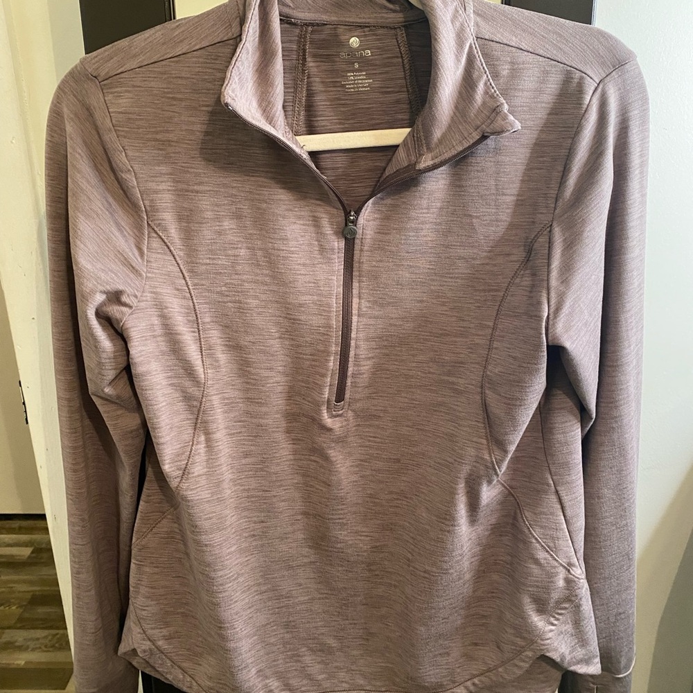 Apana Brown Polyester-Spandex Blend Top